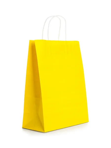 Paper Shopping Bag White Background — Stock Photo, Image