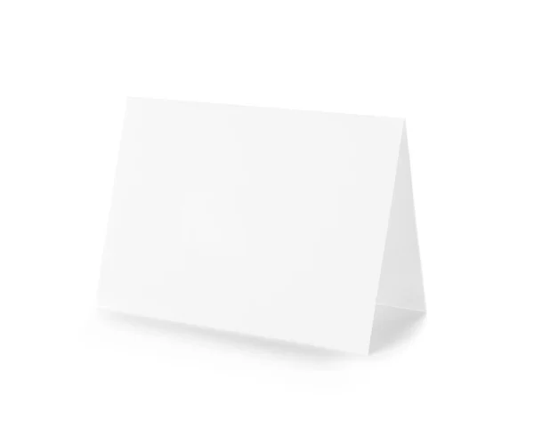 Blanco Kaart Witte Achtergrond — Stockfoto