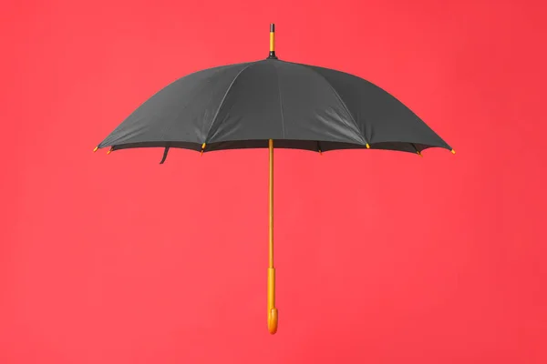 Parapluie Élégant Sur Fond Couleur — Photo