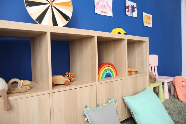 Intérieur Élégant Salle Jeux Moderne Maternelle Images De Stock Libres De Droits