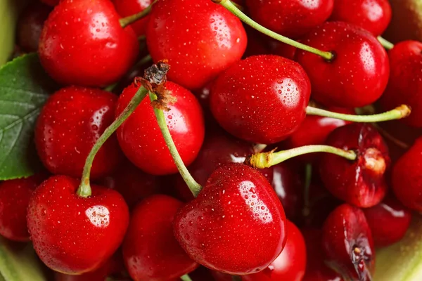 Cereja Doce Saborosa Como Fundo — Fotografia de Stock