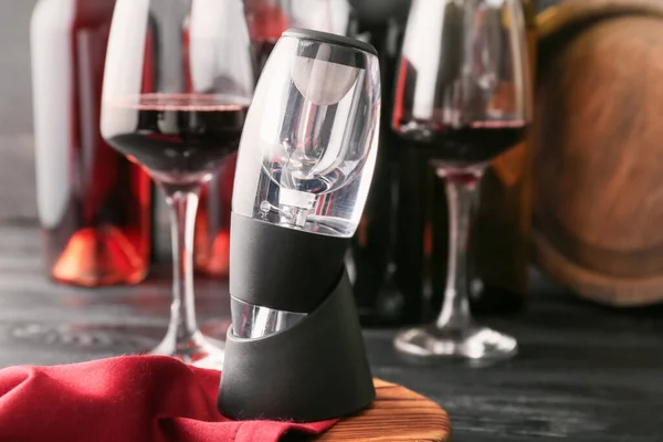 Aerator Wine Table — Stock Photo, Image