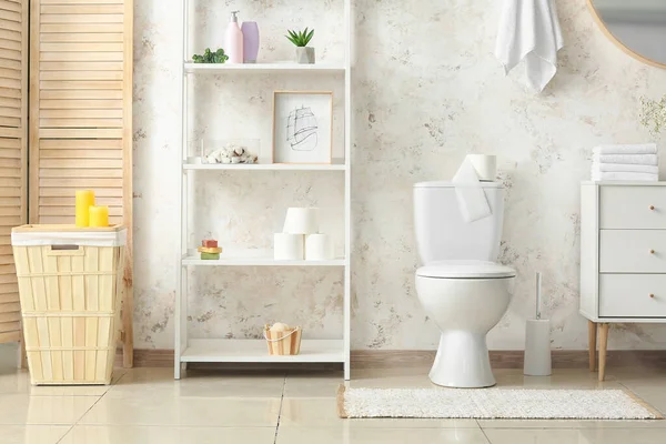 Intérieur Des Toilettes Propres Modernes — Photo