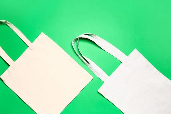 Eco Bags Color Background — Stock Photo, Image