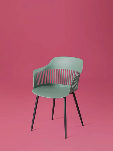 Elegante Silla Sobre Fondo Color — Foto de Stock