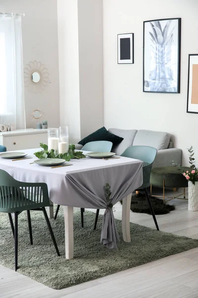 Interior Modern Stylish Dining Room — Stock Photo, Image