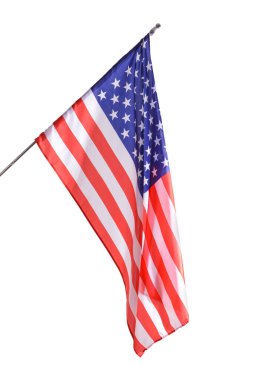 Beyaz arkaplanda ABD bayrağı