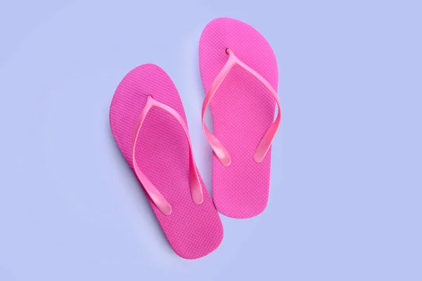 Stylish Flip Flops White Background — Stock Photo, Image