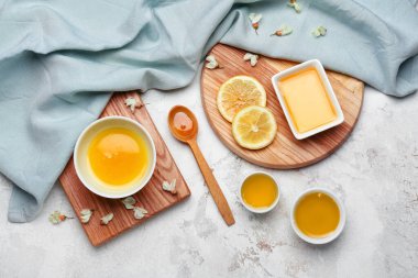 Masada tatlı ballı kompozisyon