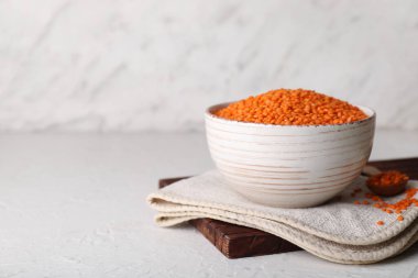 Masada kırmızı mercimek var.