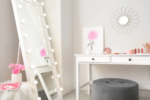 Stylish Interior Modern Makeup Room — Stock Photo, Image