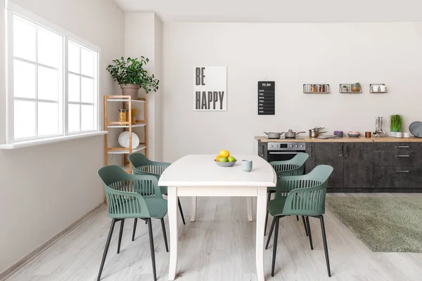 Interior Cocina Moderna Con Estilo — Foto de Stock