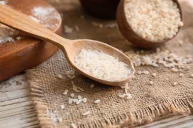 Masada pilavlı kaşık