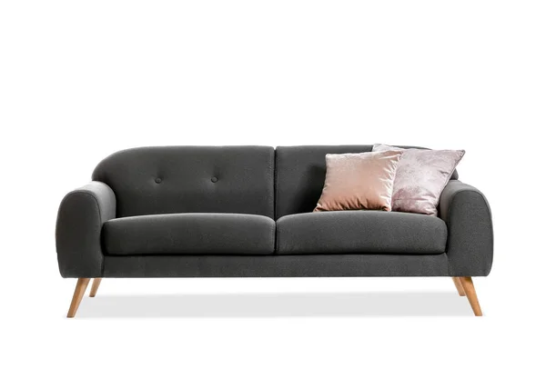 Nowoczesna Sofa Białym Tle — Zdjęcie stockowe