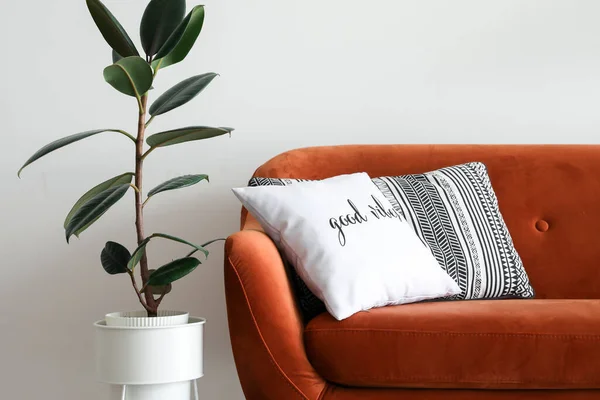 Intérieur Chambre Moderne Avec Canapé Confortable — Photo