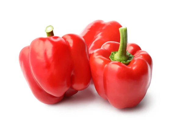 Red Bell Pepper White Background — Stock Photo, Image