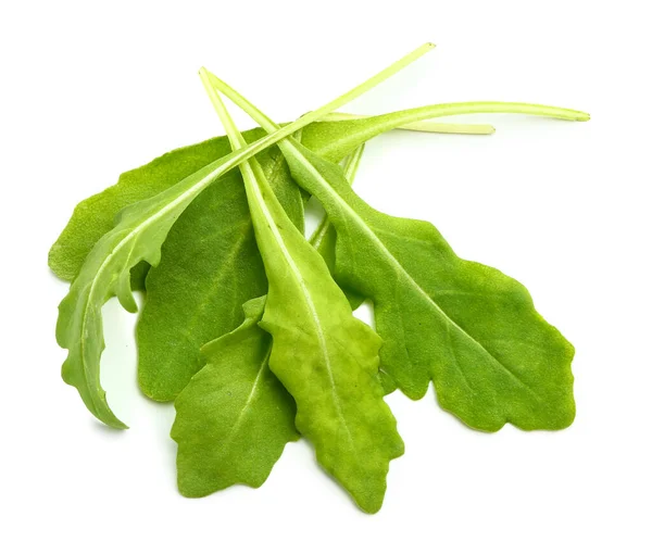 Fresh Arugula White Background — Stock Photo, Image