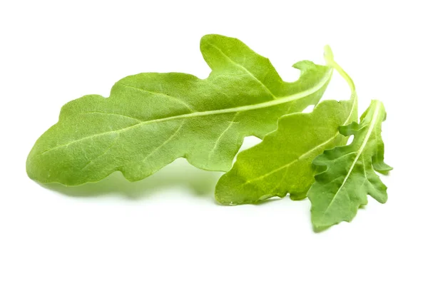 Rucola Fresca Sfondo Bianco — Foto Stock