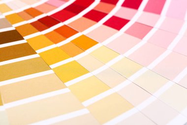 Arkaplan olarak renk paletleri, yakın plan