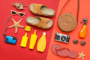 Renkli plaj aksesuarları