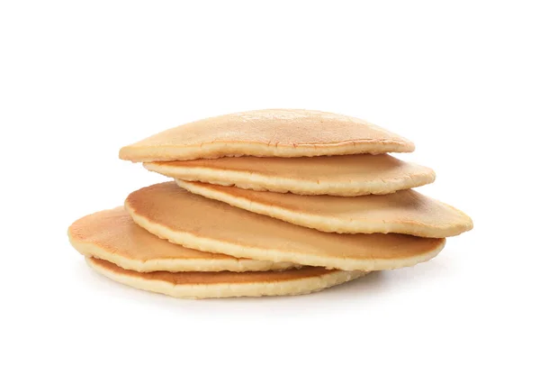 Tasty Pancakes White Background — Stock Photo, Image