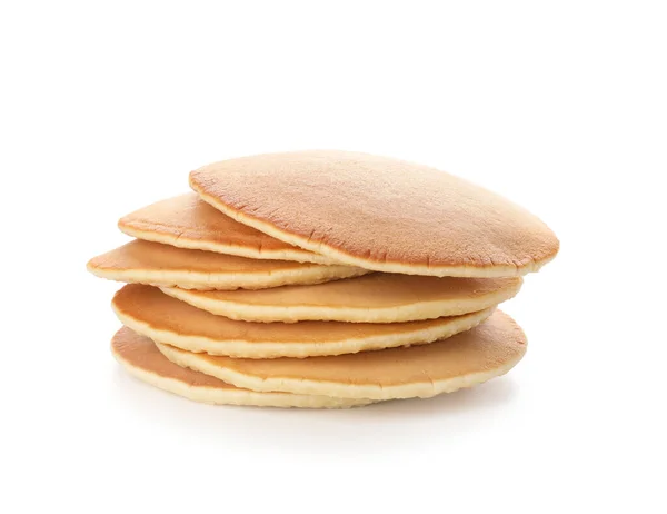 Tasty Pancakes White Background — Stock Photo, Image