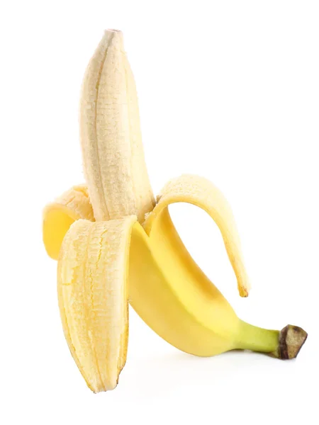 Ripe Banana White Background — Stock Photo, Image