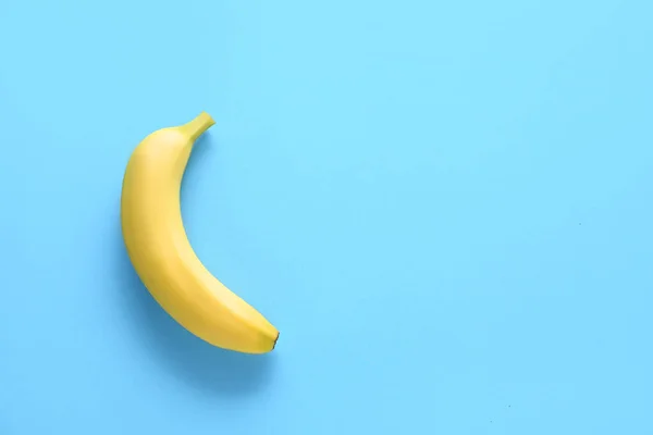 Banane Mûre Sur Fond Couleur — Photo