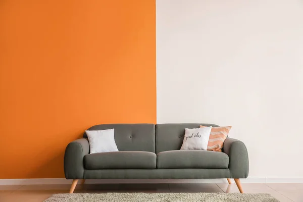 Stylish Sofa Living Room — Stock Photo, Image