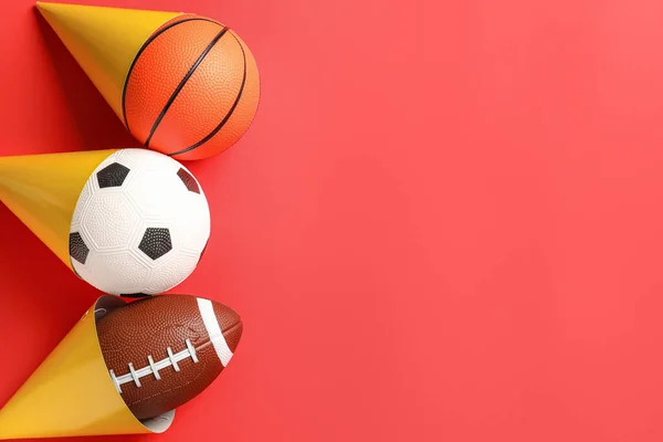 Sports Balls Color Background — Stock Photo, Image