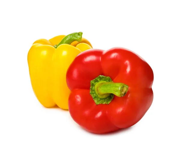 Fresh Bell Peppers White Background — Stock Photo, Image