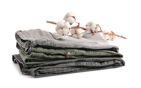 Cotton Pants White Background — Stock Photo, Image