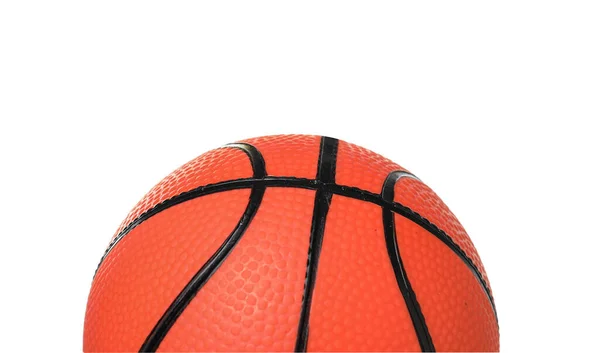 Ball Für Basketballspiel Auf Weißem Hintergrund — Stockfoto