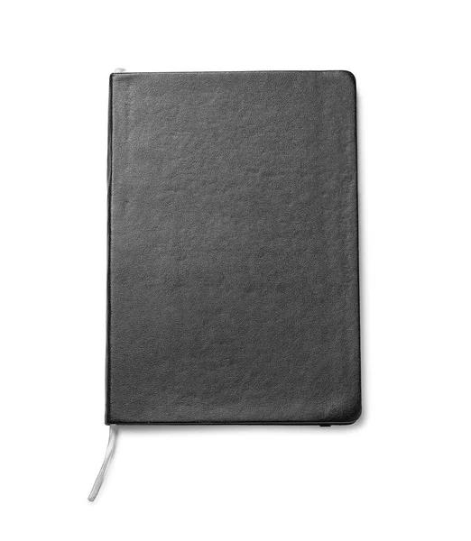 Notebook Elegante Sobre Fundo Branco — Fotografia de Stock