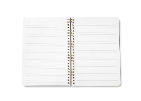 Notebook Elegante Sobre Fundo Branco — Fotografia de Stock