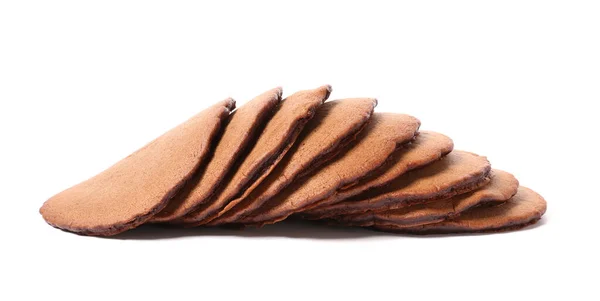 Beyaz Arka Planda Lezzetli Çikolatalı Krepler — Stok fotoğraf