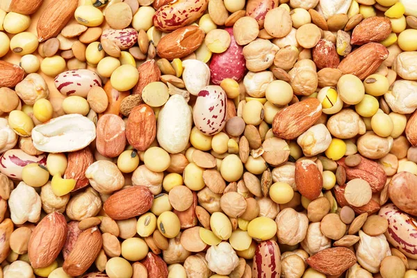 Different Raw Legumes Background — Stock Photo, Image