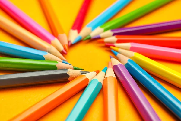 Ordinary Pencils Color Background — Stock Photo, Image