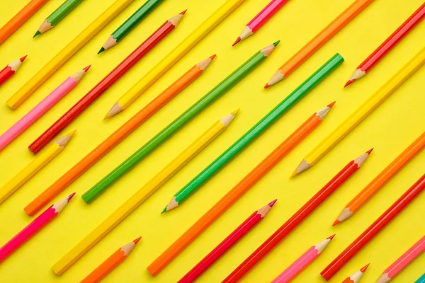 Ordinary Pencils Color Background — Stock Photo, Image