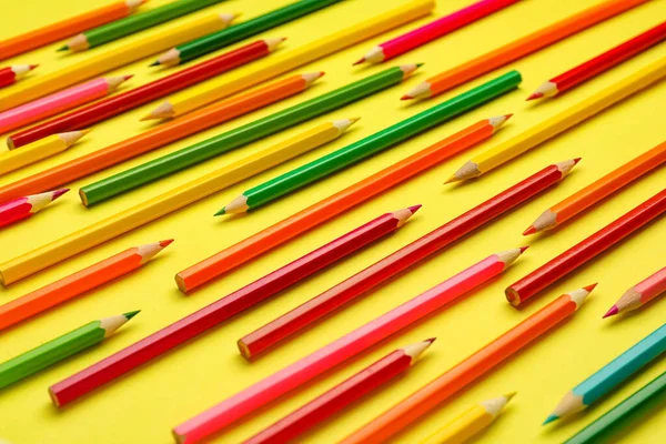 Ordinary Pencils Color Background — Stock Photo, Image