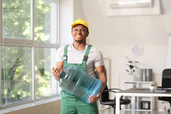 Delivery Man Bottle Water Office — Stock Photo, Image