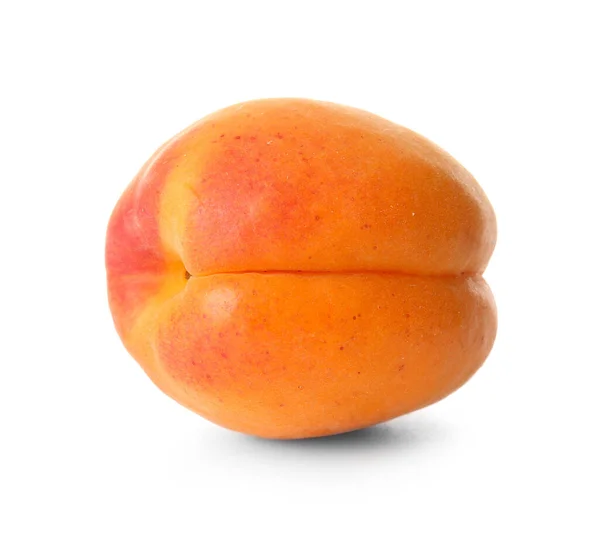 Tasty Ripe Apricot White Background — Stock Photo, Image
