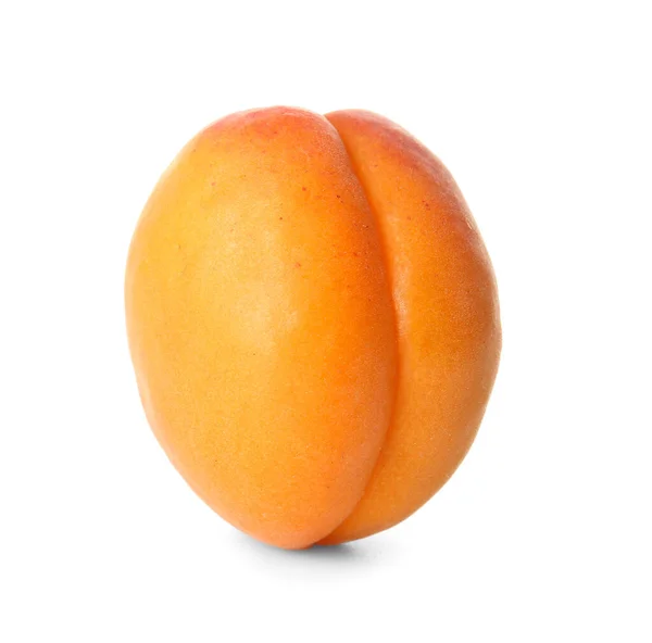 Tasty Ripe Apricot White Background — Stock Photo, Image