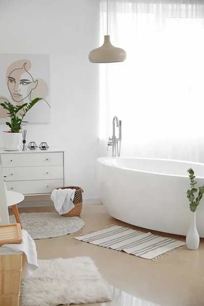 Stylish Interior Modern Bathroom — Stock Photo, Image