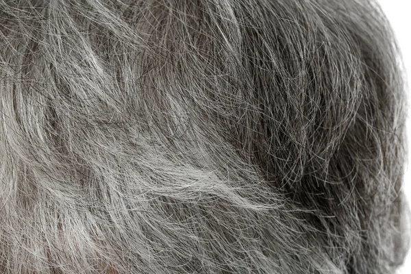 Сіре Волосся Старої Людини Крупним Планом — стокове фото