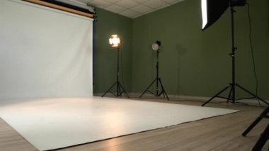 Modern Ekipmanlı Fotoğraf Stüdyosunun İçi