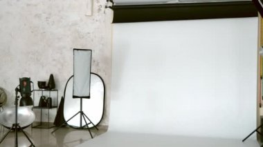 Modern Ekipmanlı Fotoğraf Stüdyosunun İçi