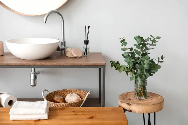 Interior Modern Stylish Bathroom — Stock Photo, Image