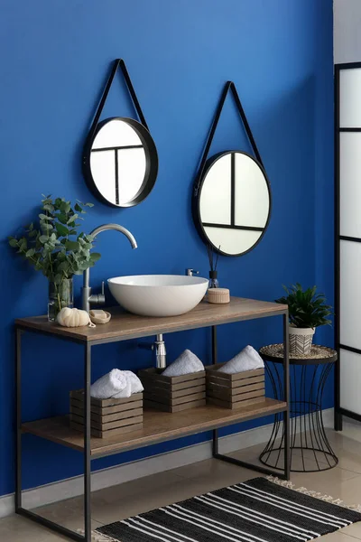 Interior Modern Stylish Bathroom — Stock Photo, Image