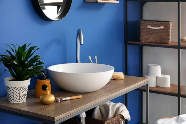 Sink Interior Modern Stylish Bathroom — Stock Photo, Image